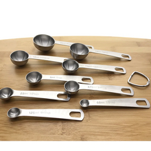 Load image into Gallery viewer, 9 PCS Measuring Spoons Baking Tools Stainless Steel Baking Scale Measuring Seasoning Spoons Spoon Set